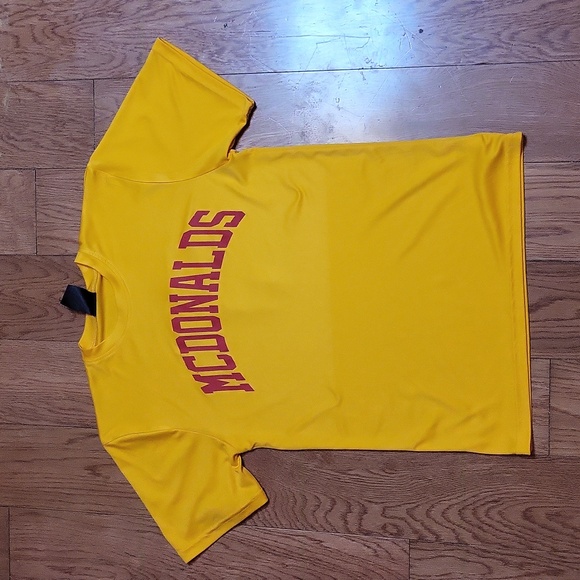 EG-PRO Other - Vintage McDonalds Softball Baseball Tee TShirt Yellow Red #7 Youth Large